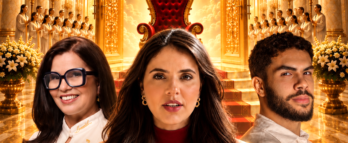 Ap. Uleidice Rocha, Ap. Andressa Brito e Pr. Luiz Senna